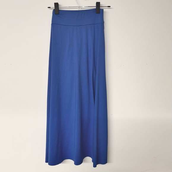 Shein - Breezy Asymmetrical Blue Maxi Skirt w/ built in shorts SZ XS - Picture 2 of 4
